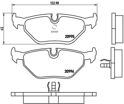 BREMBO Sada brzdových doštičiek P 06 011