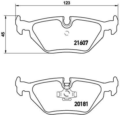BREMBO Sada brzdových doštičiek P 06 013