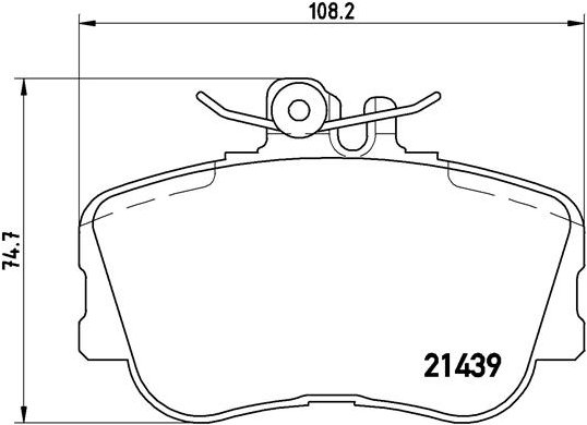 BREMBO Sada brzdových doštičiek P 06 017
