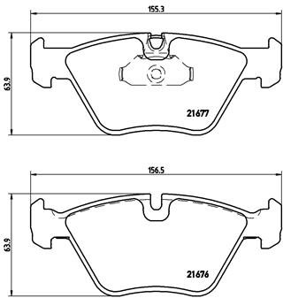 BREMBO Súprava brzdových doštičiek P 06 022