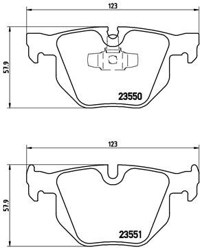 BREMBO Sada brzdových doštičiek P 06 039