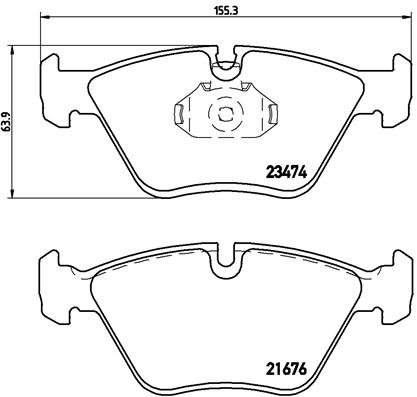 BREMBO Sada brzdových doštičiek P 06 042