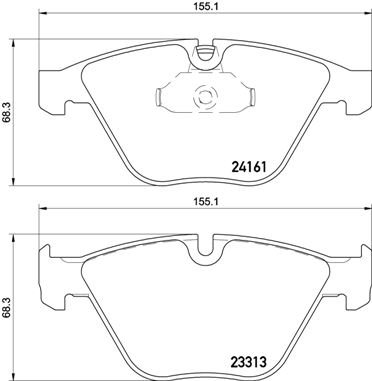 BREMBO Sada brzdových doštičiek P 06 081