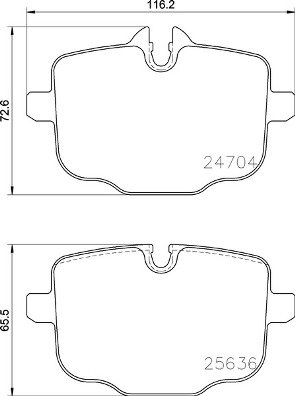 BREMBO Sada brzdových doštičiek P 06 101