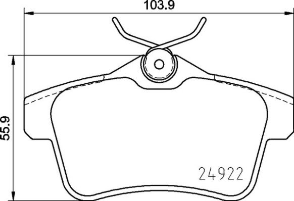 BREMBO Sada brzdových doštičiek P 06 102