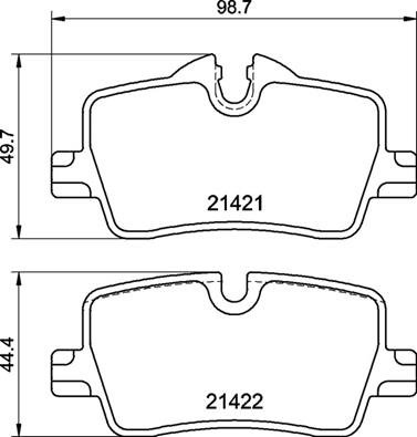BREMBO Súprava brzdových doštičiek P 06 113