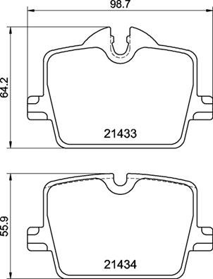 BREMBO Súprava brzdových doštičiek P 06 114