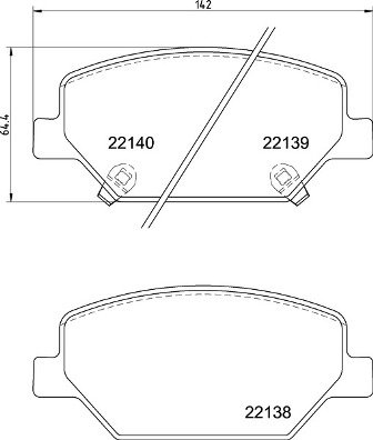 BREMBO Súprava brzdových doštičiek P 07 007