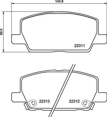 BREMBO Súprava brzdových doštičiek P 07 012
