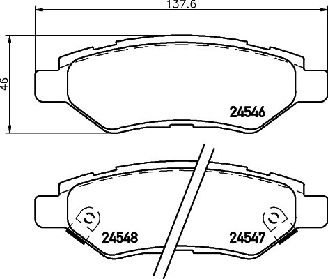 BREMBO Sada brzdových doštičiek P 09 014