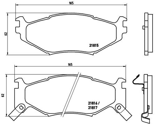 BREMBO Sada brzdových doštičiek P 11 007