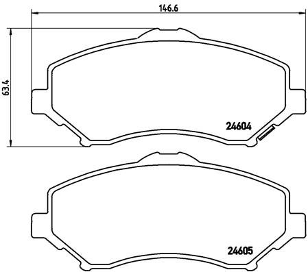 BREMBO Sada brzdových doštičiek P 11 022
