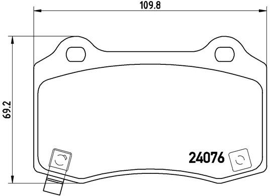 BREMBO Sada brzdových doštičiek P 11 024