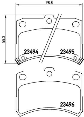 BREMBO Sada brzdových doštičiek P 16 009