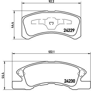 BREMBO Sada brzdových doštičiek P 16 011