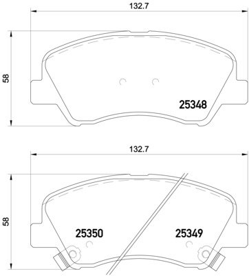 BREMBO Sada brzdových doštičiek P 18 025