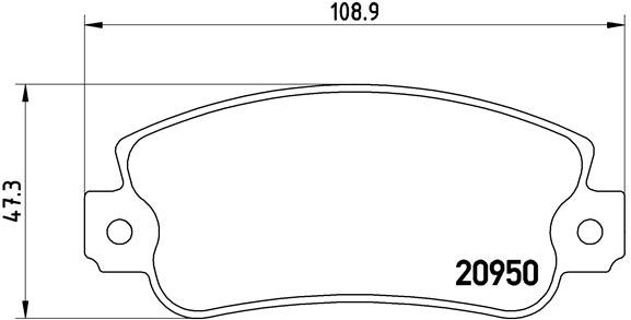BREMBO Súprava brzdových doštičiek P 23 021