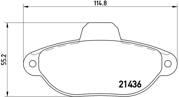 BREMBO Sada brzdových doštičiek P 23 060
