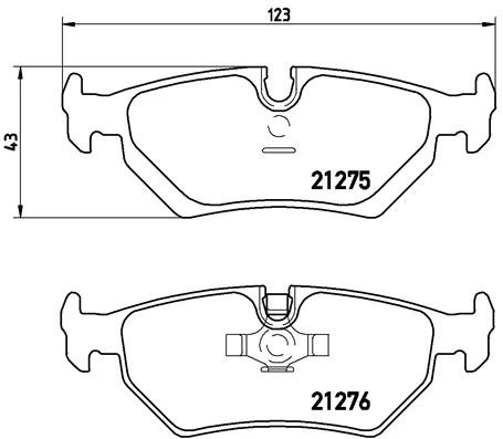 BREMBO Sada brzdových doštičiek P 23 062