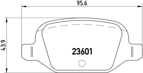 BREMBO Sada brzdových doštičiek P 23 064