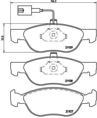 BREMBO Sada brzdových doštičiek P 23 070