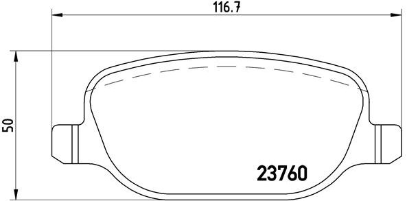 BREMBO Súprava brzdových doštičiek P 23 089