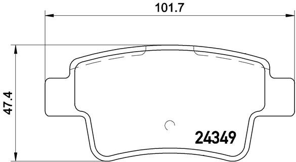 BREMBO Súprava brzdových doštičiek P 23 104