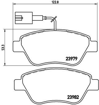 BREMBO Sada brzdových doštičiek P 23 140