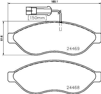 BREMBO Sada brzdových doštičiek P 23 143