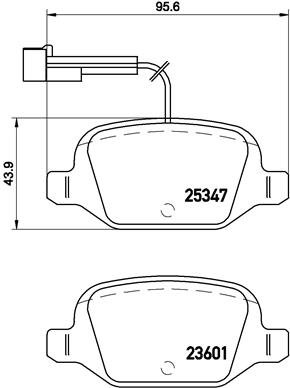 BREMBO Sada brzdových doštičiek P 23 146