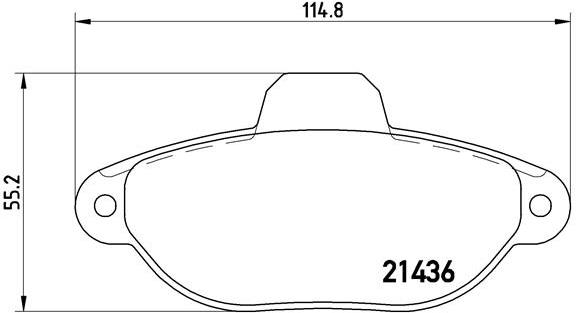 BREMBO Súprava brzdových doštičiek P 23 160