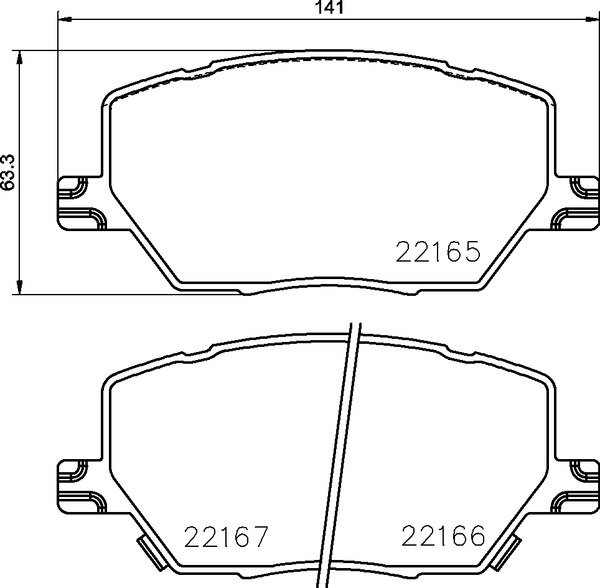 BREMBO Súprava brzdových doštičiek P 23 164