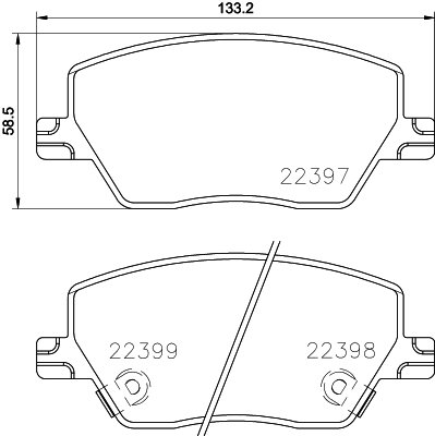 BREMBO Súprava brzdových doštičiek P 23 170