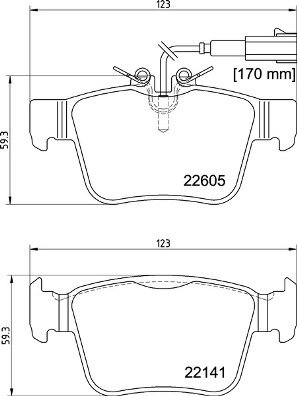 BREMBO Sada brzdových doštičiek P 23 180
