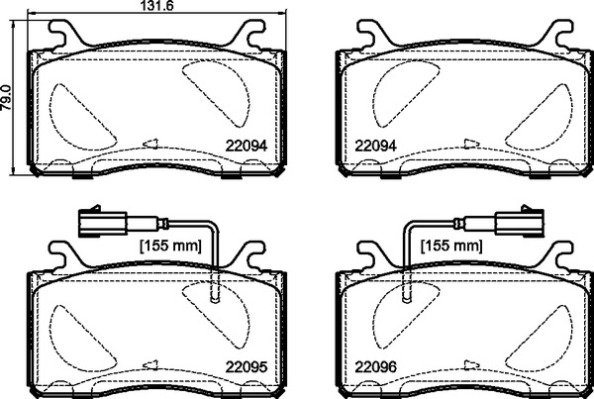 BREMBO Sada brzdových doštičiek P 23 187