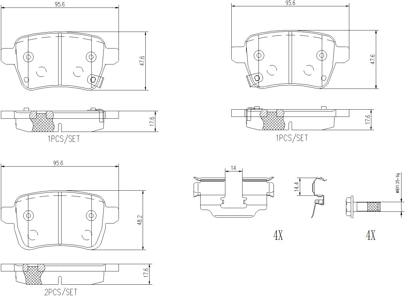 BREMBO Sada brzdových doštičiek P 23 190