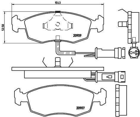 BREMBO Súprava brzdových doštičiek P 24 007