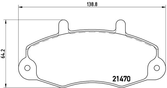BREMBO Súprava brzdových doštičiek P 24 032