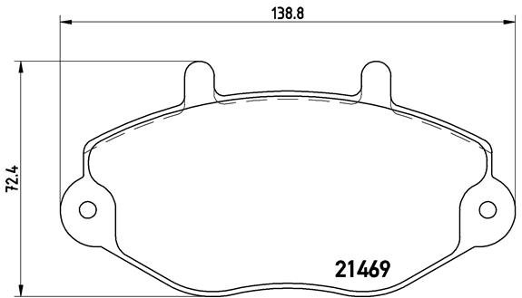 BREMBO Súprava brzdových doštičiek P 24 033