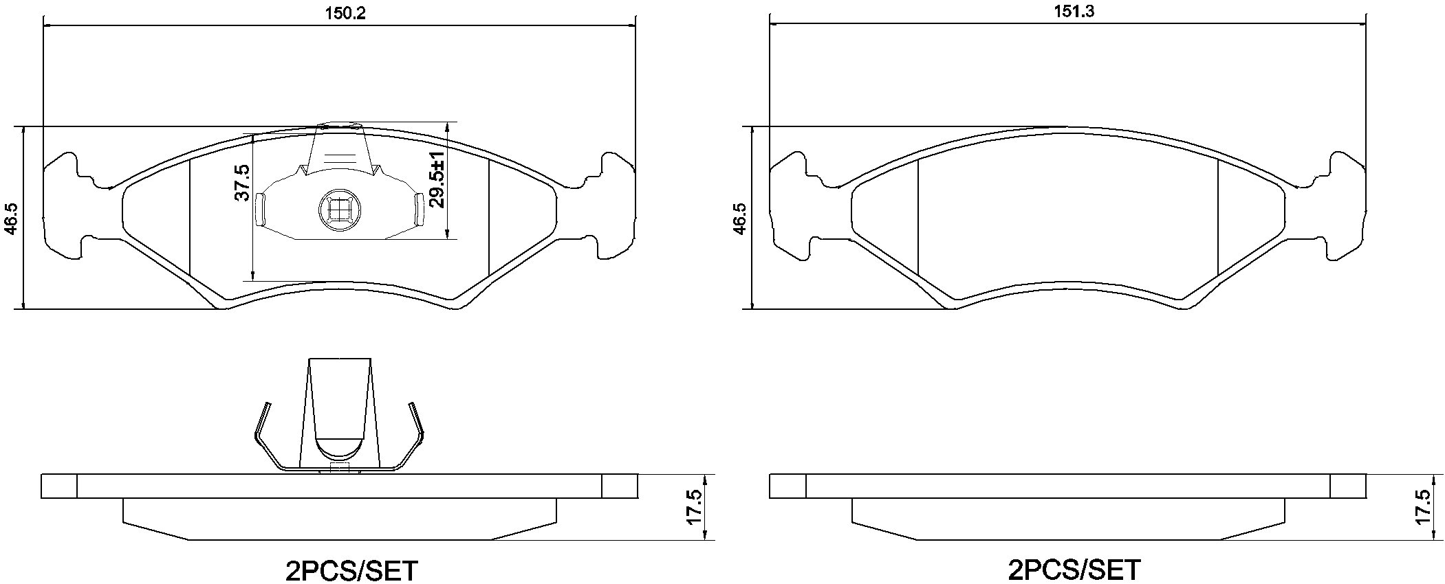 BREMBO Súprava brzdových doštičiek P 24 043