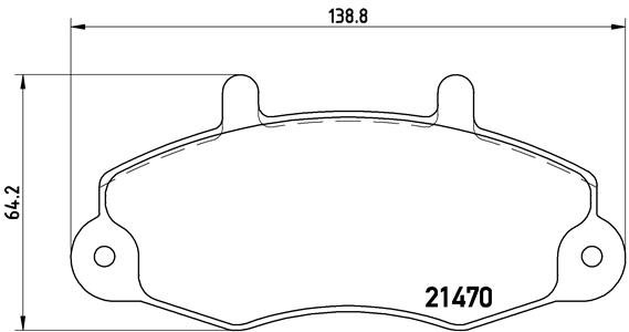 BREMBO Súprava brzdových doštičiek P 24 049