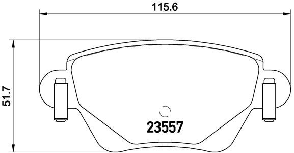 BREMBO Súprava brzdových doštičiek P 24 059