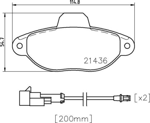 BREMBO Súprava brzdových doštičiek P 24 147