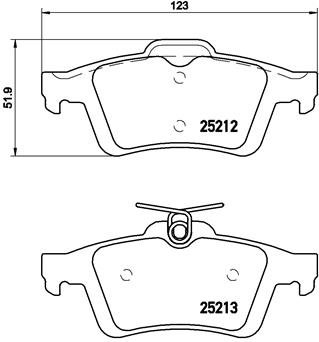 BREMBO Sada brzdových doštičiek P 24 148