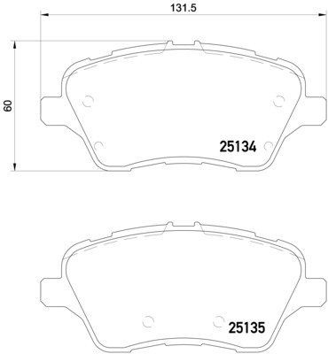 BREMBO Sada brzdových doštičiek P 24 151