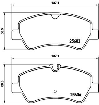 BREMBO Súprava brzdových doštičiek P 24 160