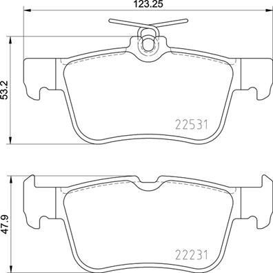 BREMBO Súprava brzdových doštičiek P 24 175