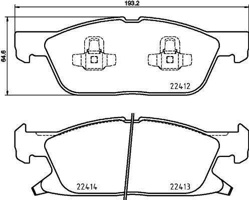 BREMBO Súprava brzdových doštičiek P 24 188