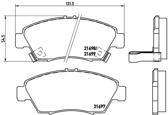 BREMBO Sada brzdových doštičiek P 28 024