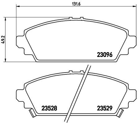 BREMBO Sada brzdových doštičiek P 28 031
